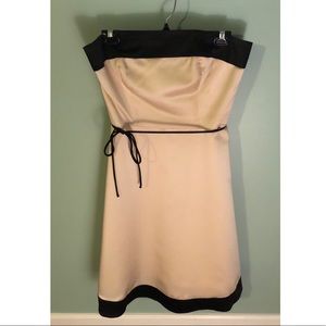 White House Black Market Strapless Midi Cocktail